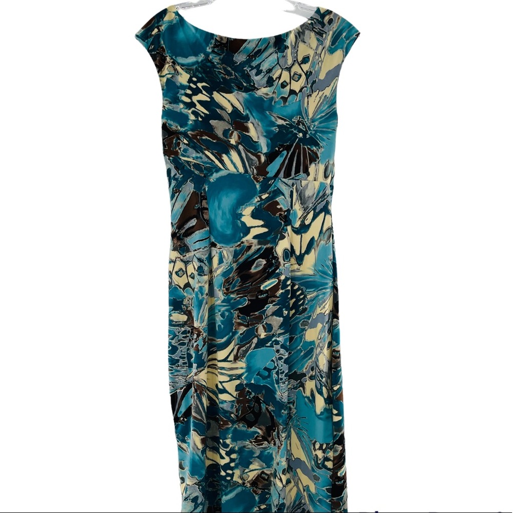 Dress Barn Sleeveless Faux Wrap Dress Size 8 - Picture 11 of 11